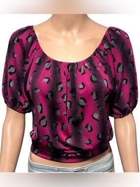 Elegant Pink and Black Blouse